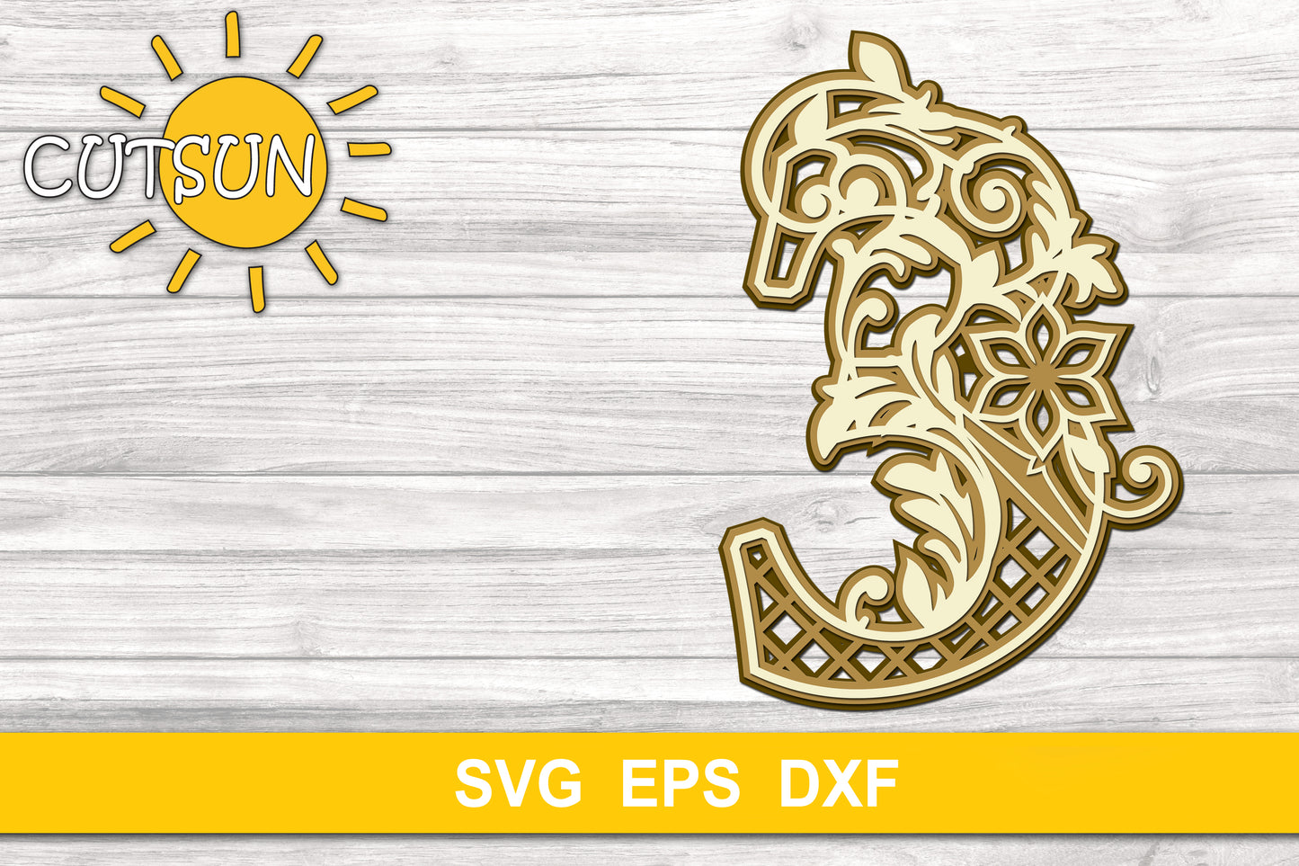 Layered Decorative Numbers SVG Bundle 0-9