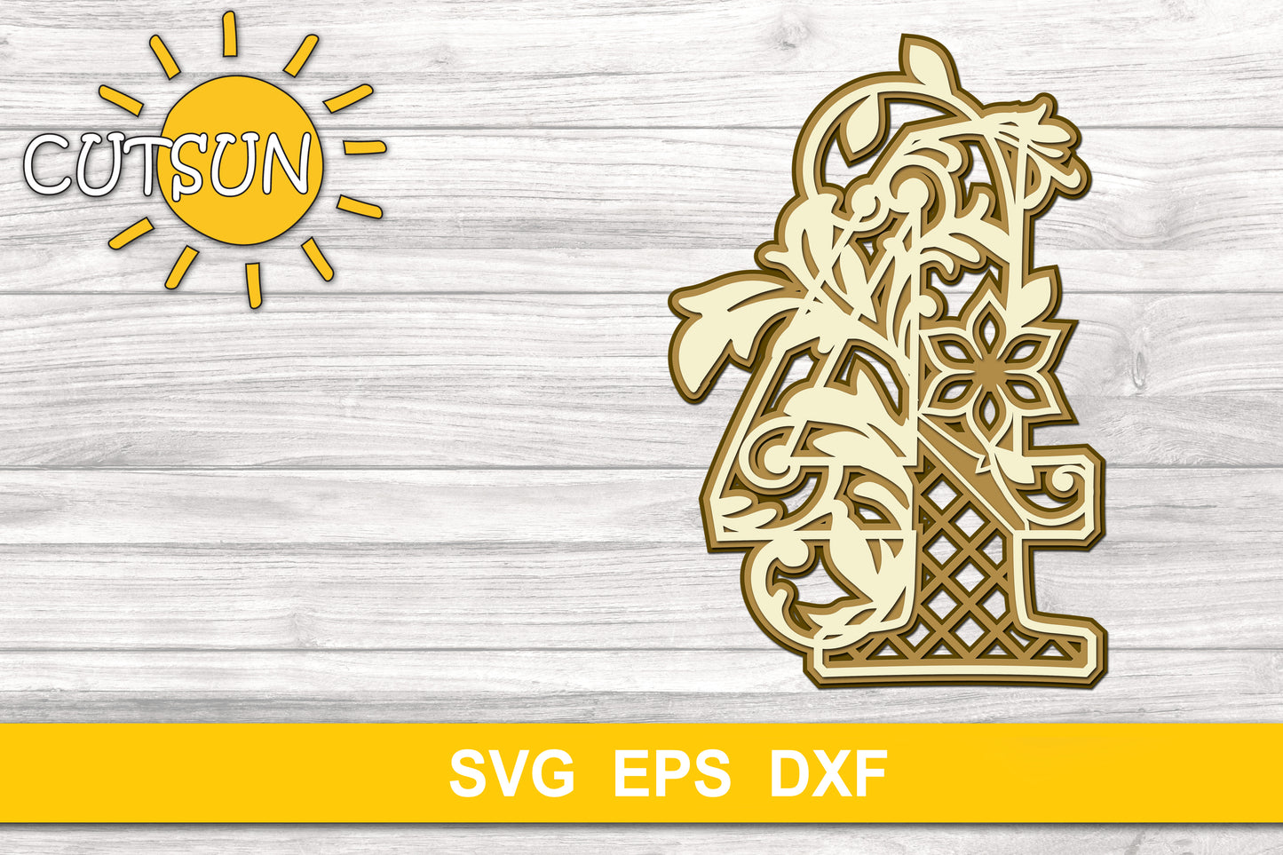 Layered Decorative Numbers SVG Bundle 0-9