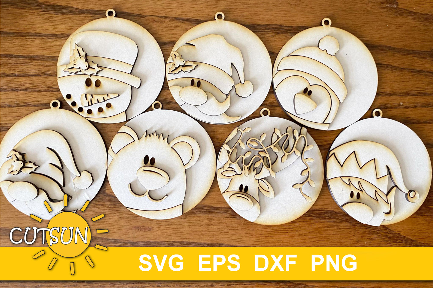 Christmas Ornaments SVG bundle | Christmas baubles SVG bundle