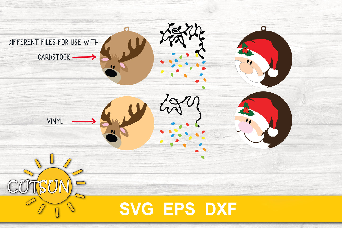 Christmas Ornaments SVG bundle | Christmas baubles SVG bundle