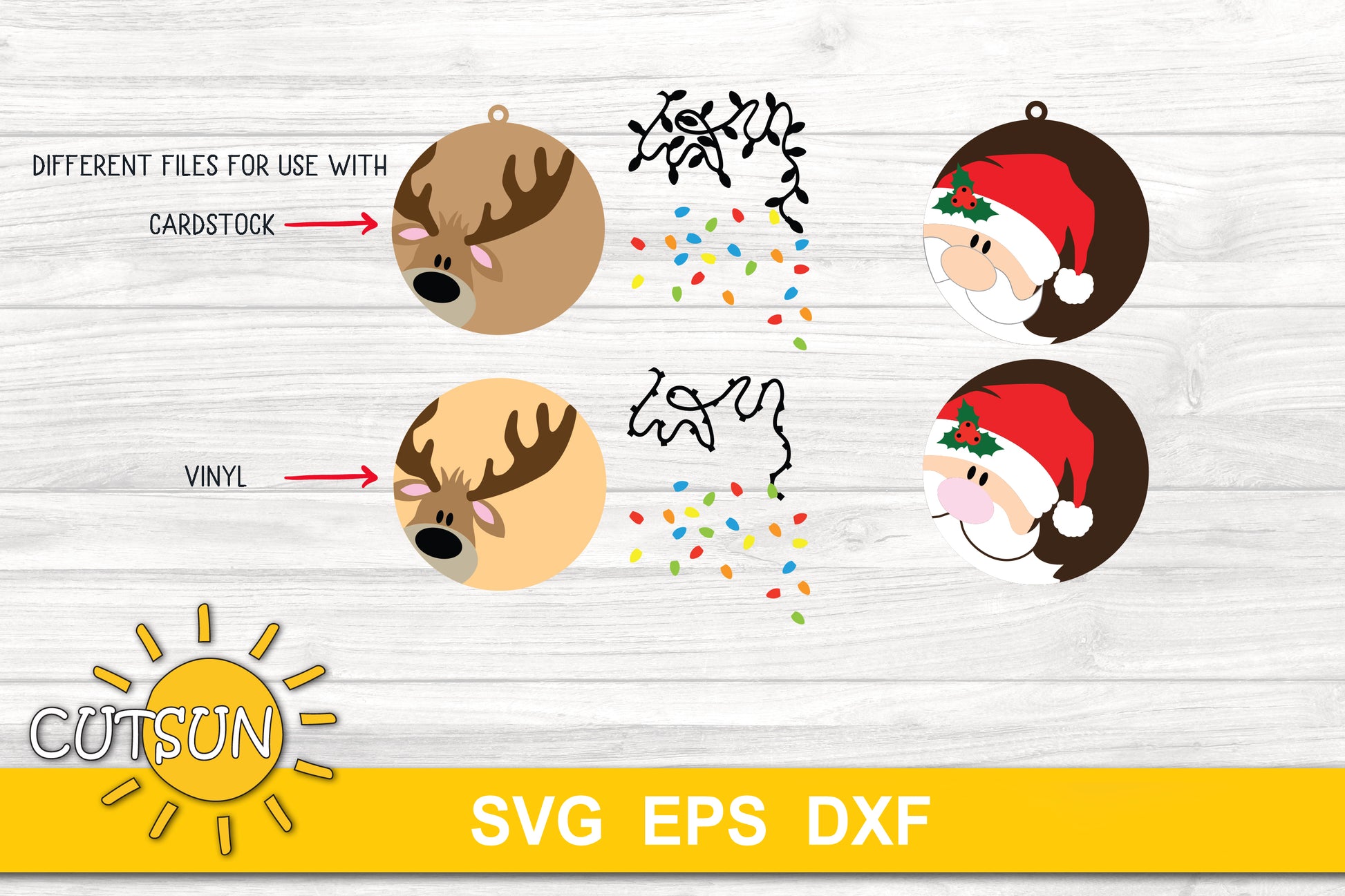 Christmas Ornaments SVG bundle | Christmas baubles SVG bundle