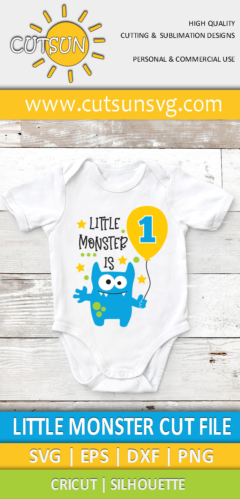 Baby monster SVG