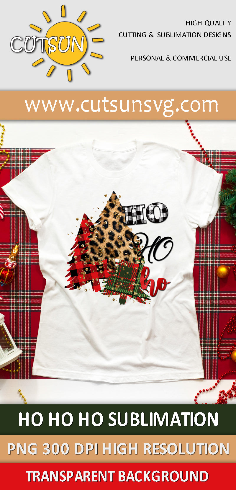 Ho Ho Ho Sublimation design download
