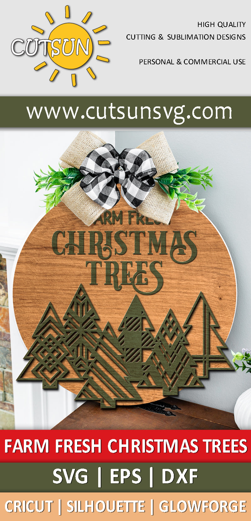 Farm Fresh Christmas Trees SVG