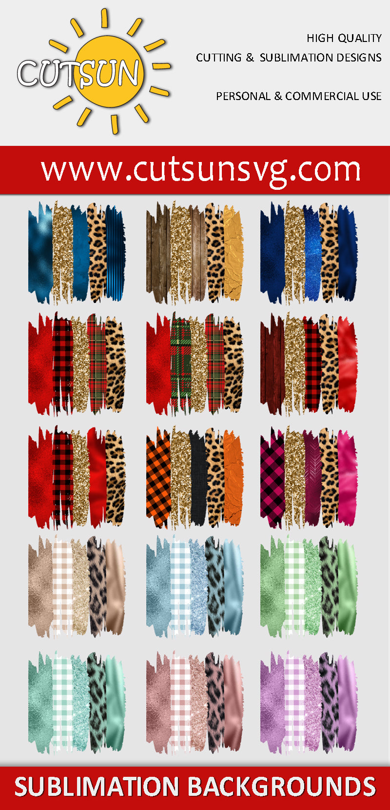 Brush strokes Sublimation backgrounds