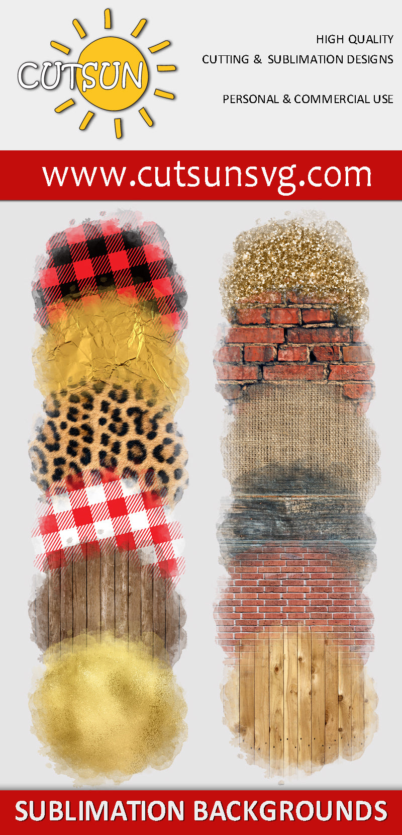 Round sublimation backgrounds bundle