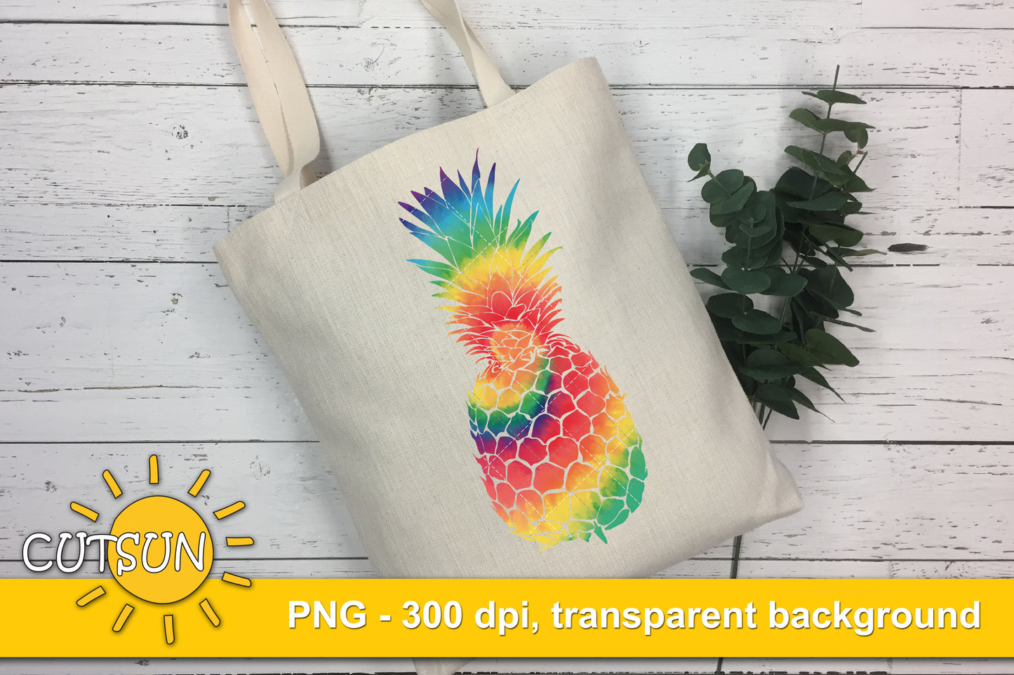 Tie Dye Pineapple png