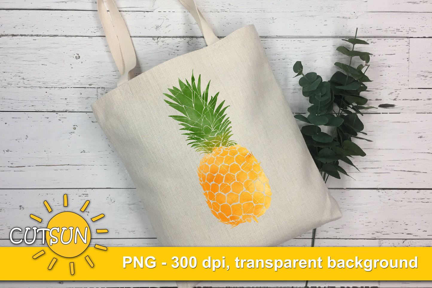 Pineapple sublimation Watercolor design