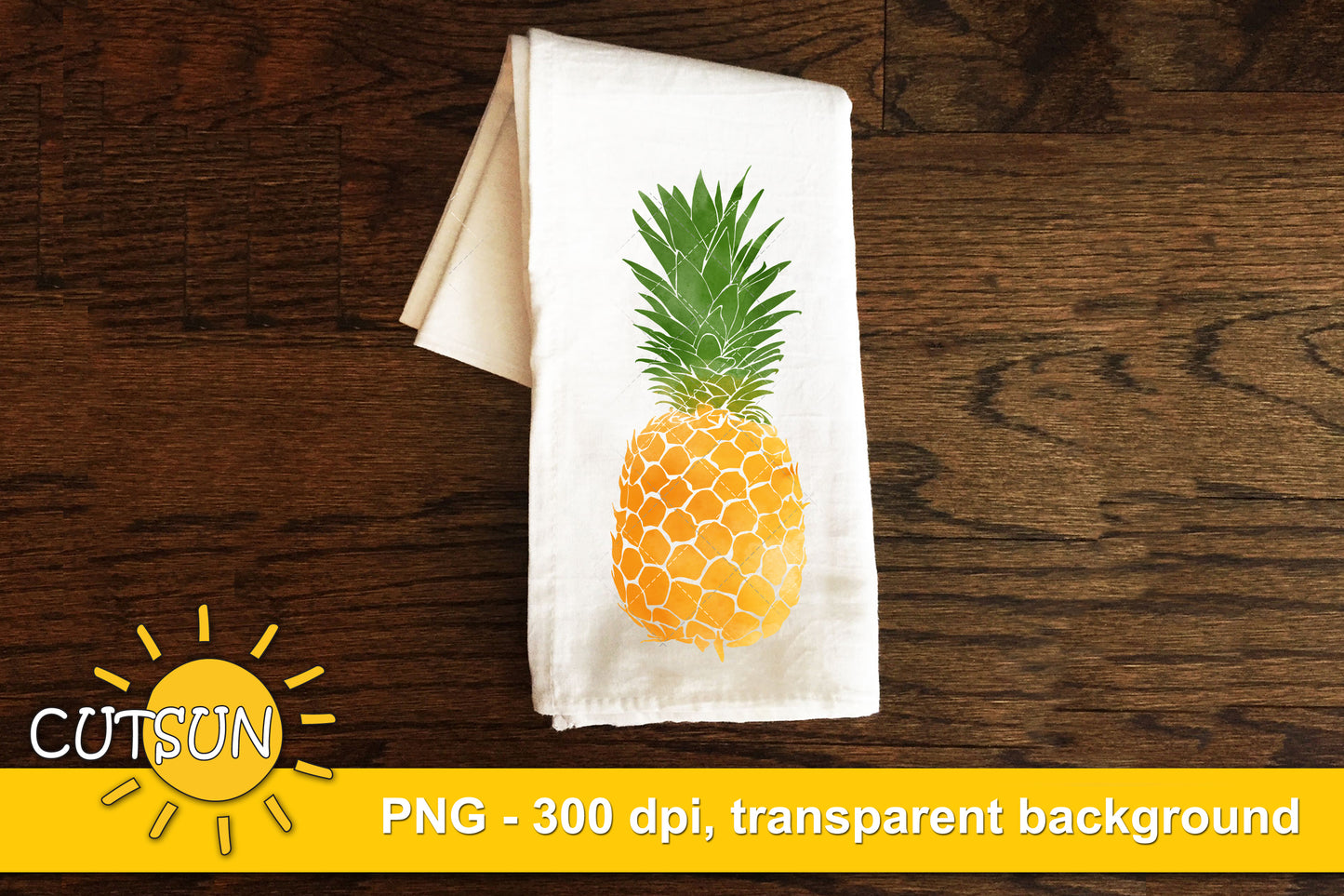 Pineapple sublimation Watercolor design