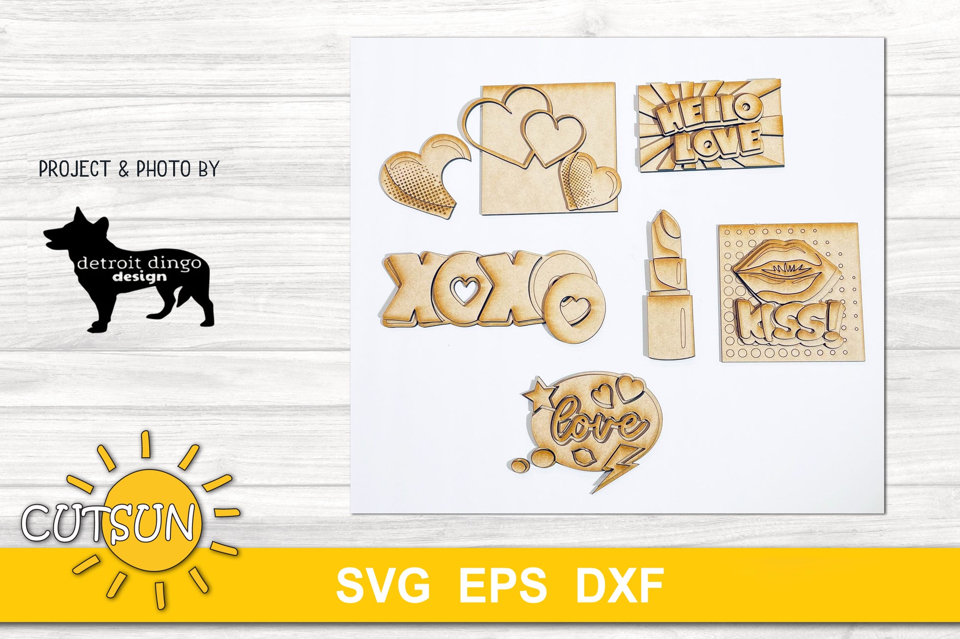 Pop art tiered tray SVG