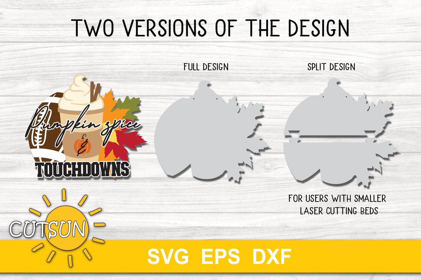 Football door hanger SVG