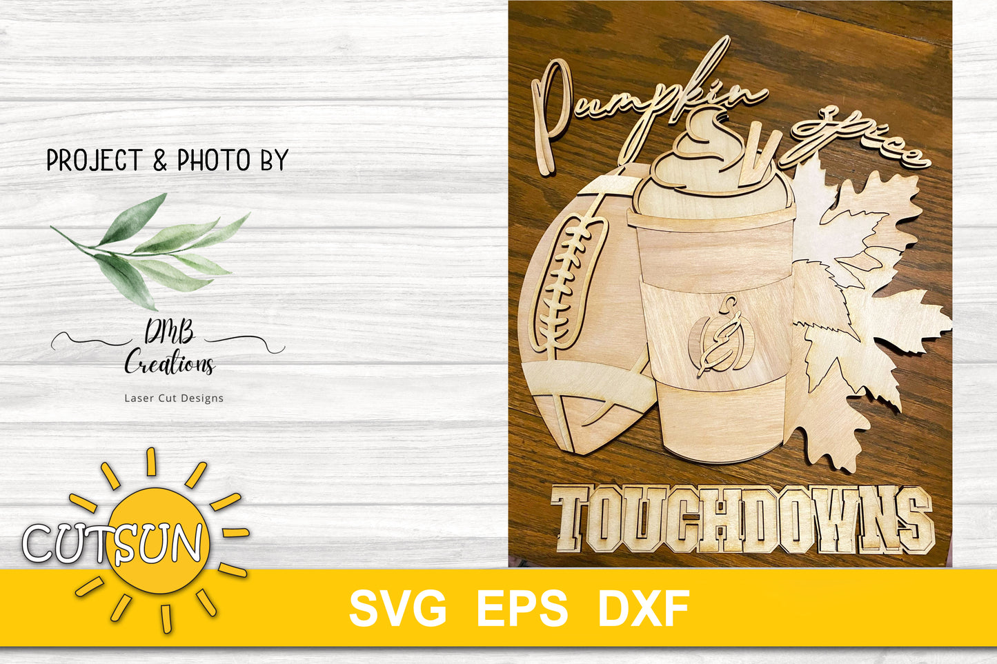 Football door hanger SVG