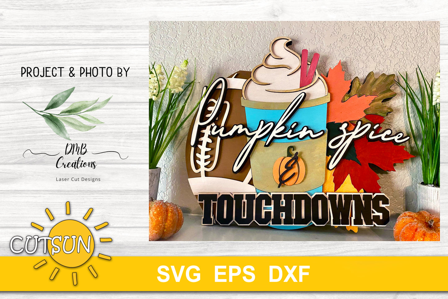 Football door hanger SVG