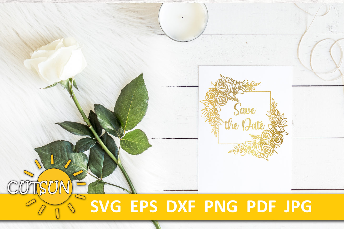 Floral frame with roses