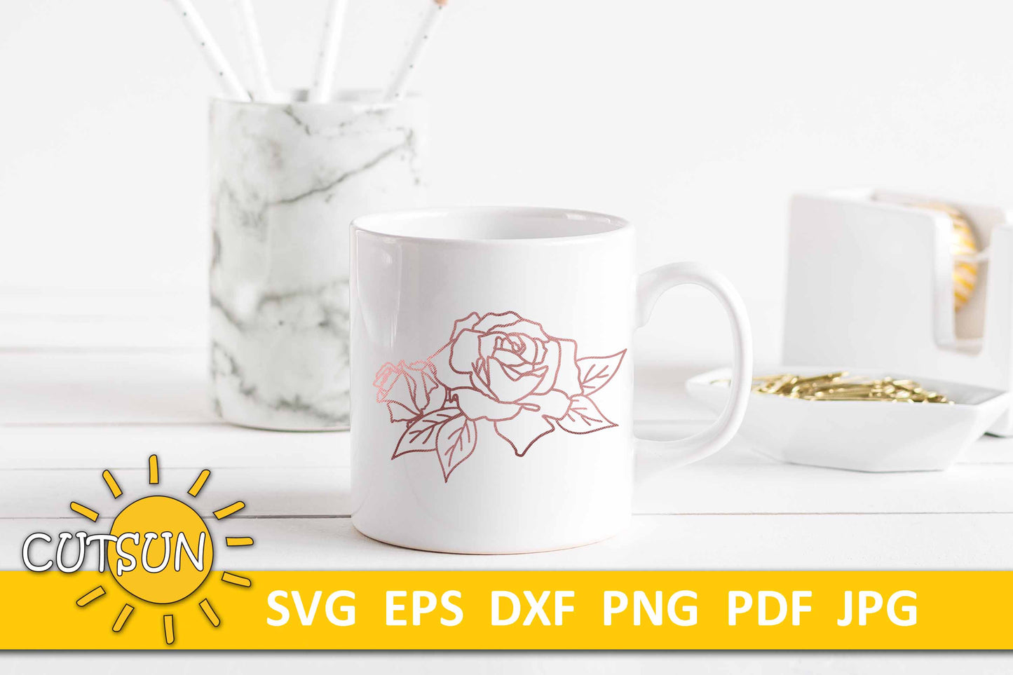 Flowers SVG | Rose SVG | Rose bouquets mini bundle