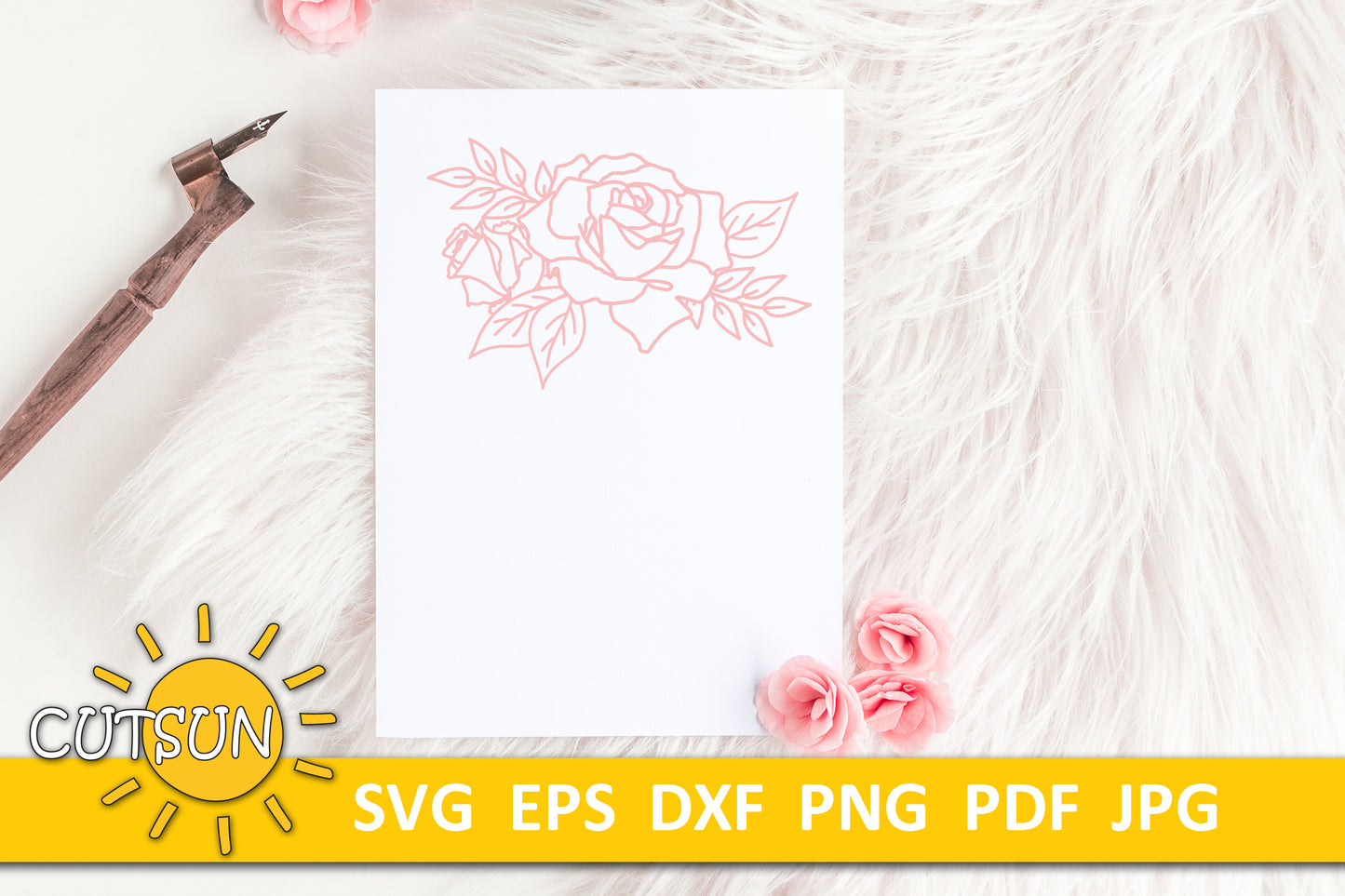 Flowers SVG | Rose SVG | Rose bouquets mini bundle