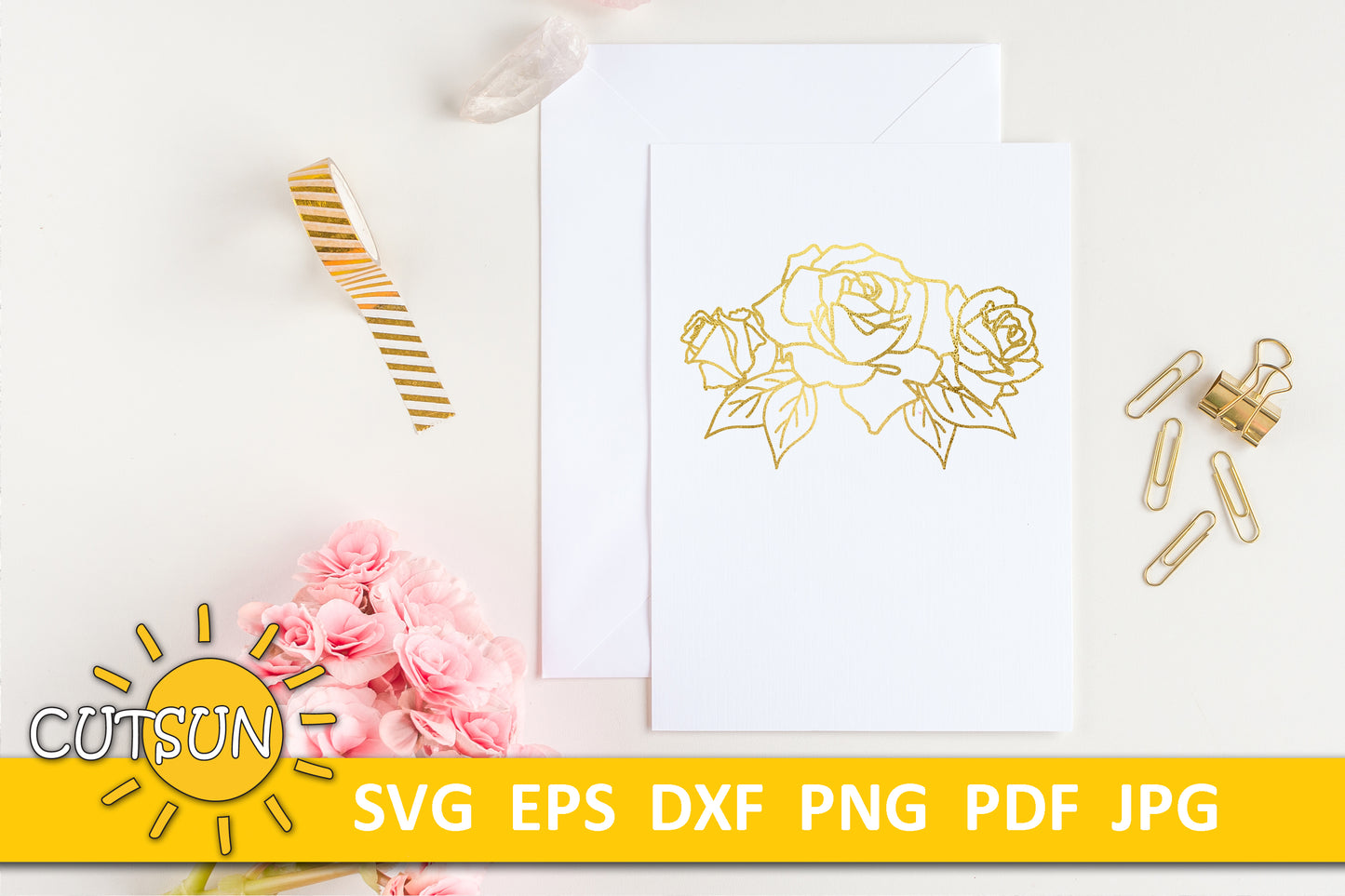 Flowers SVG | Rose SVG | Rose bouquets mini bundle
