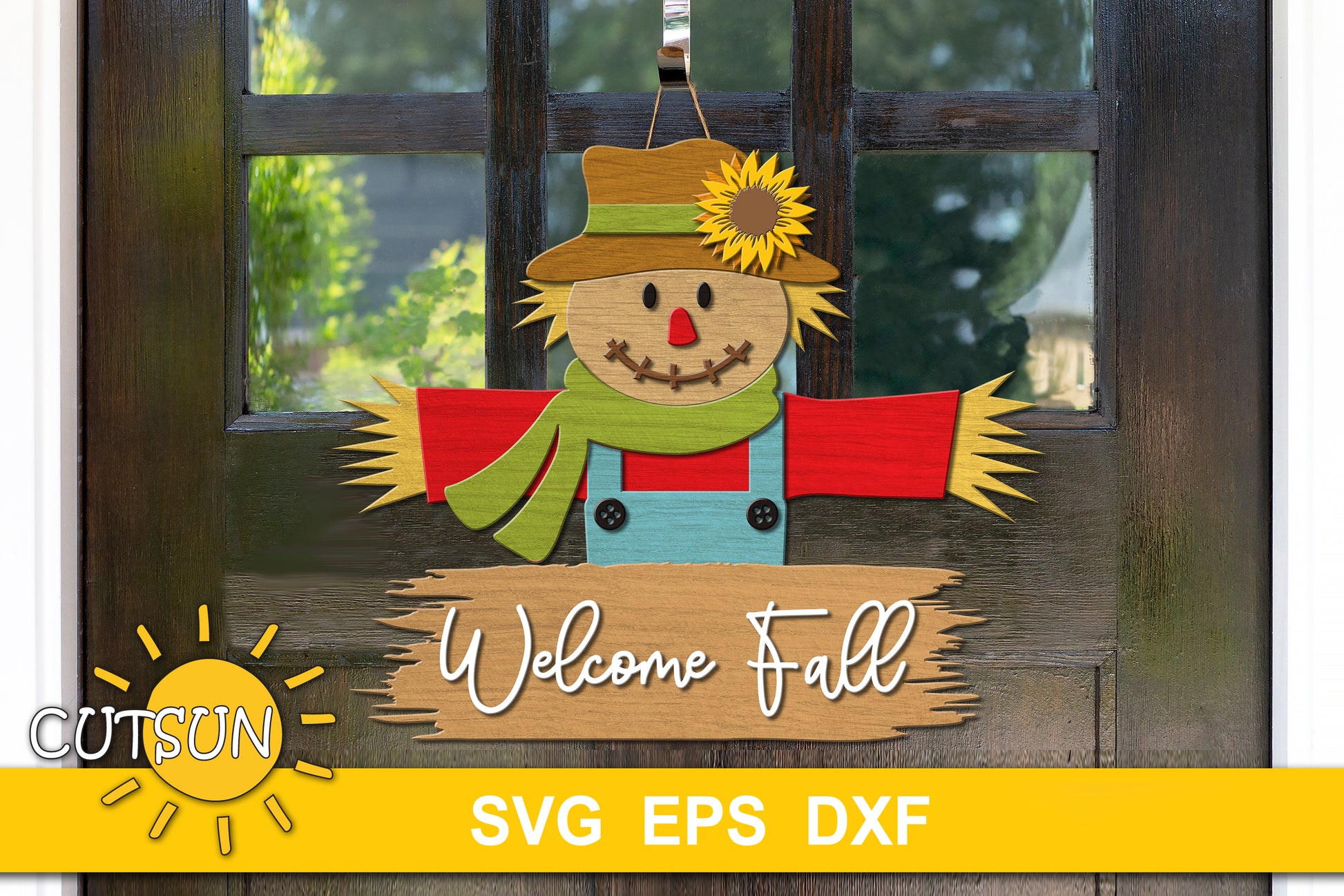 Scarecrow Door sign SVG