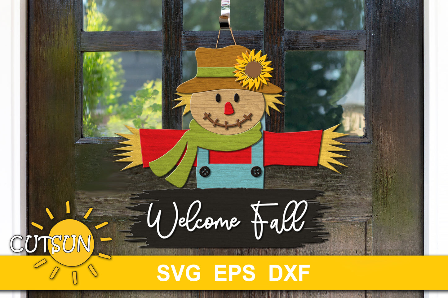 Scarecrow Door sign SVG