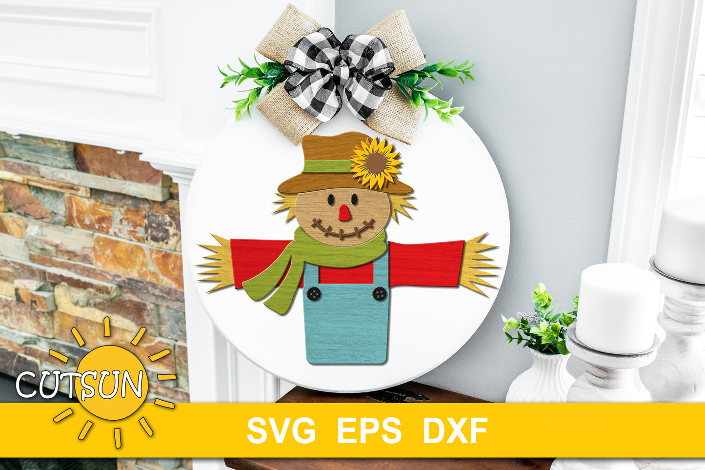 Scarecrow Door sign SVG