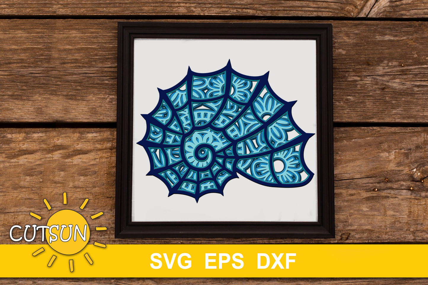 Sea shell layered svg