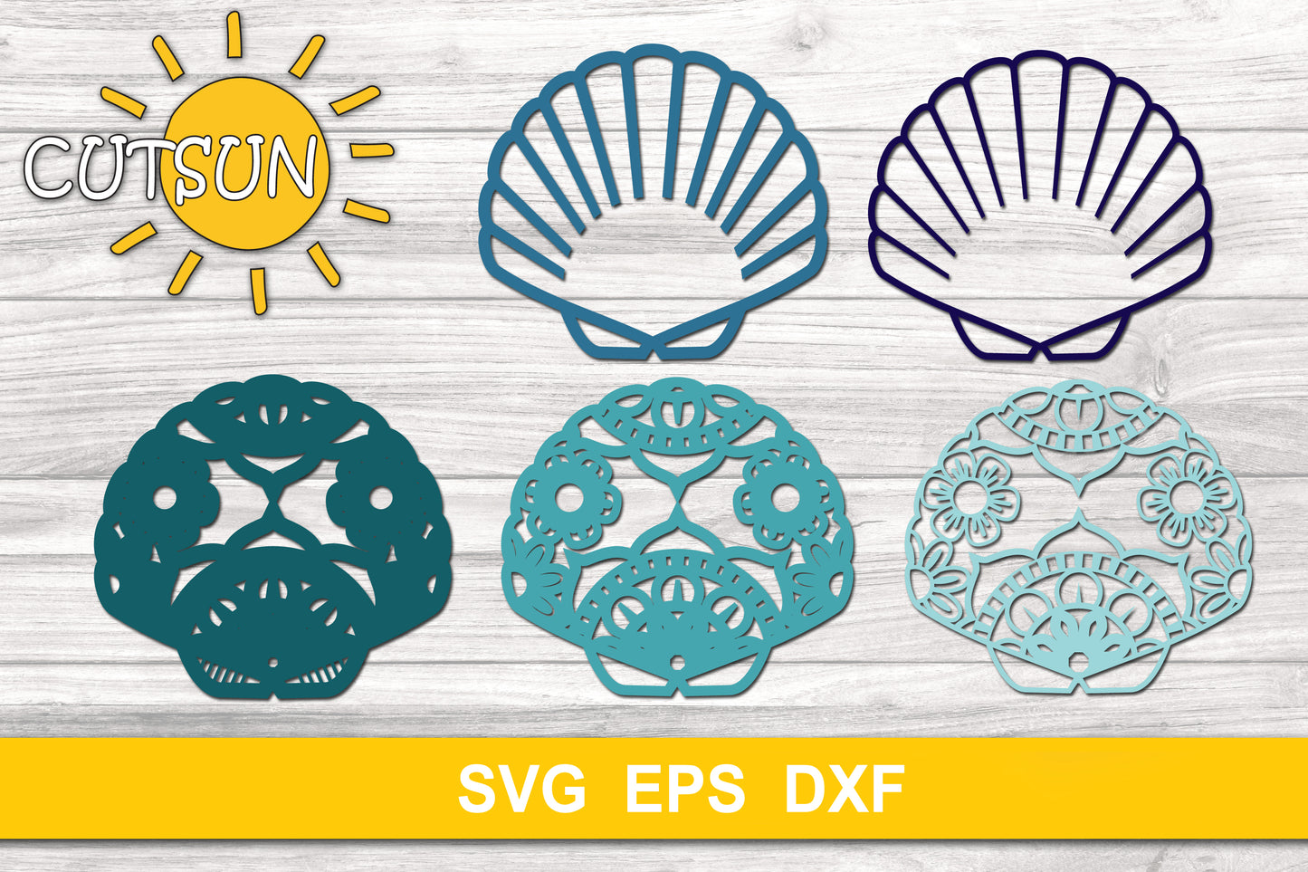 Sea Creatures Layered SVG Bundle | Ocean & Nautical Laser Cut Files | Coastal Beach House Decor SVG | Cricut svg
