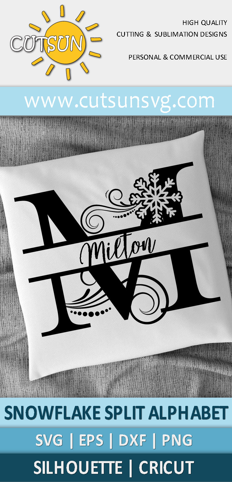 Snowflake Split Alphabet