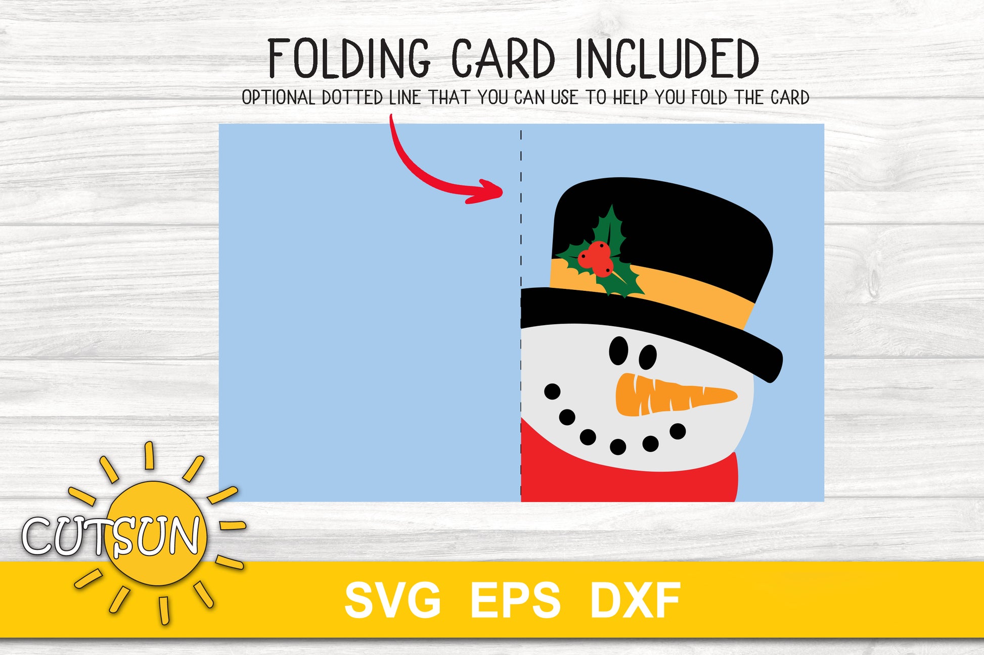 Snowman square sign SVG