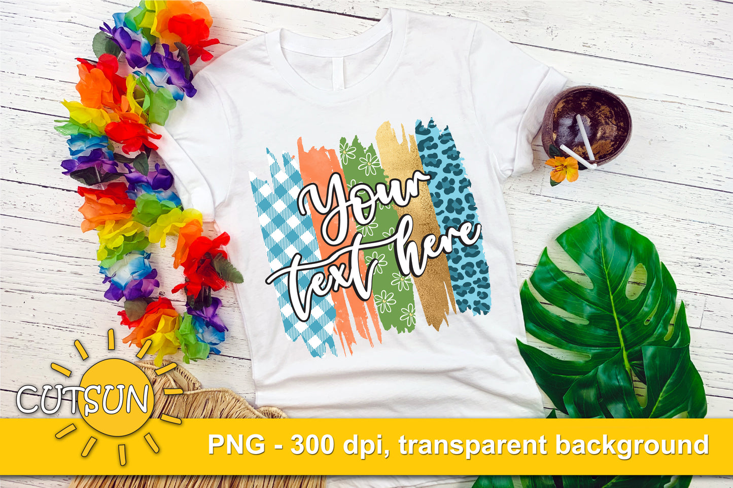 Spring Brush strokes background sublimation