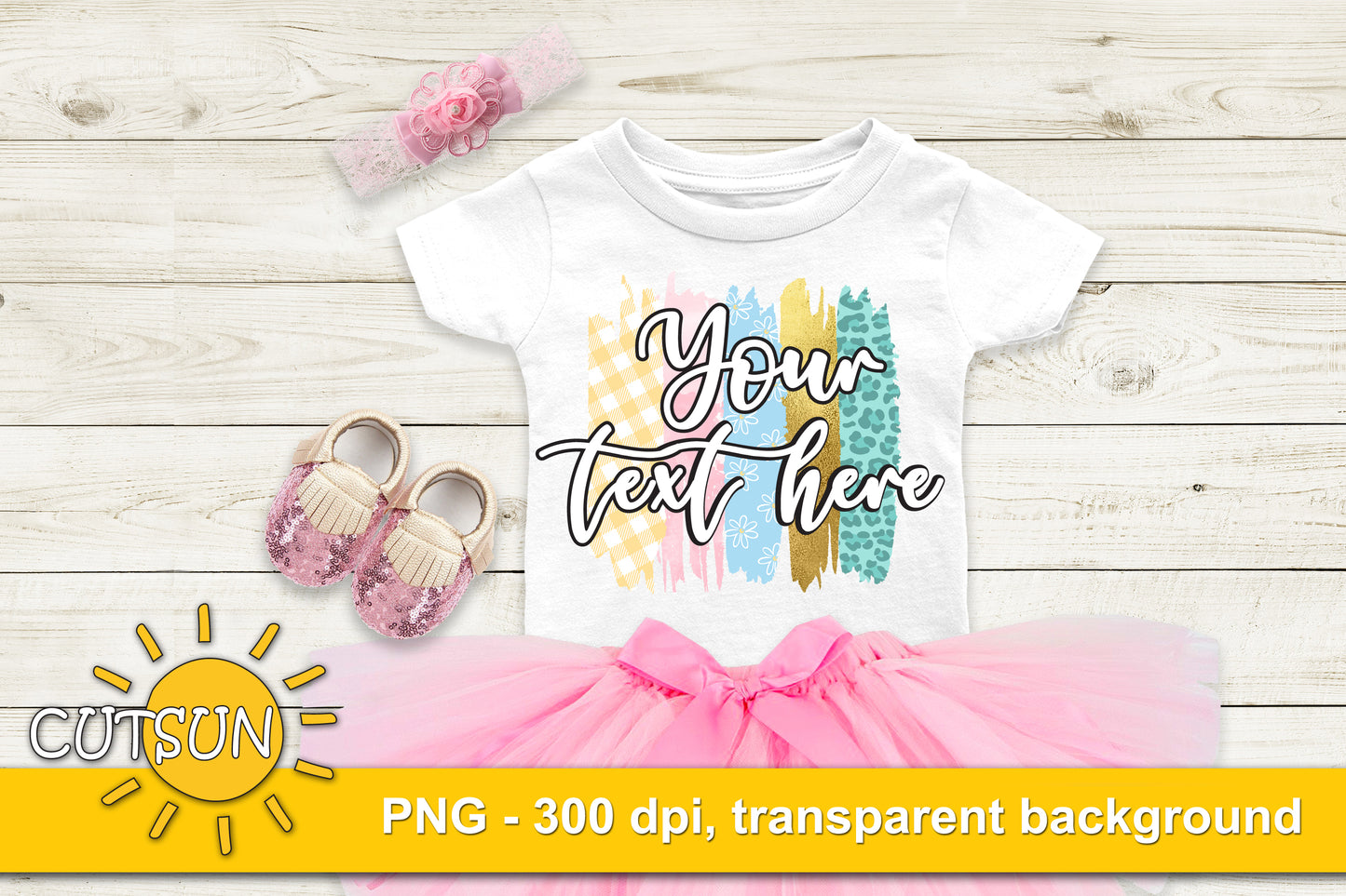 Spring Brush strokes background sublimation