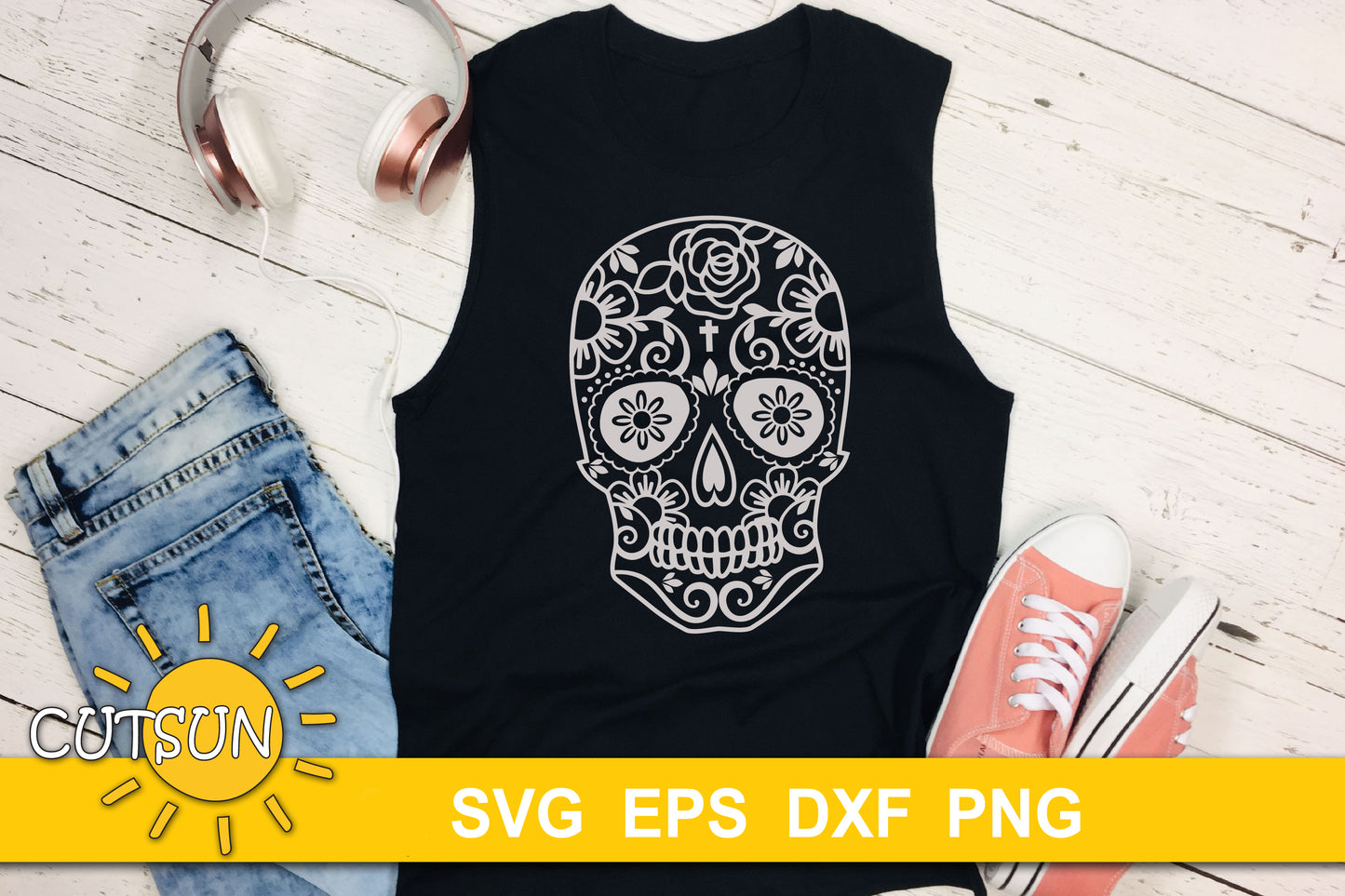Sugar skull SVG
