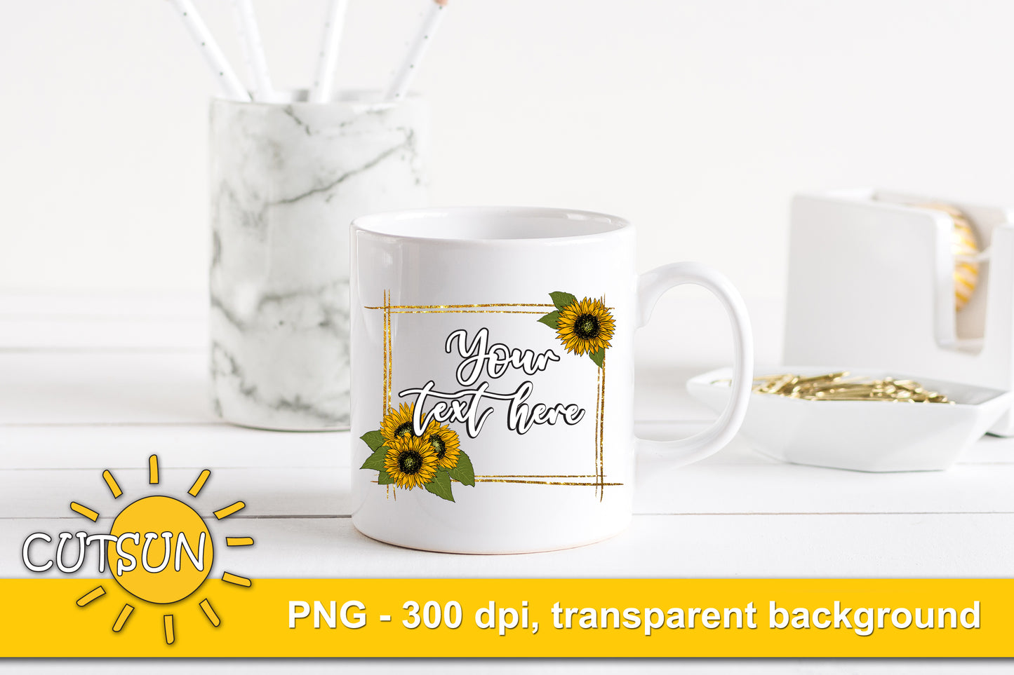 Sunflowers Background sublimation bundle