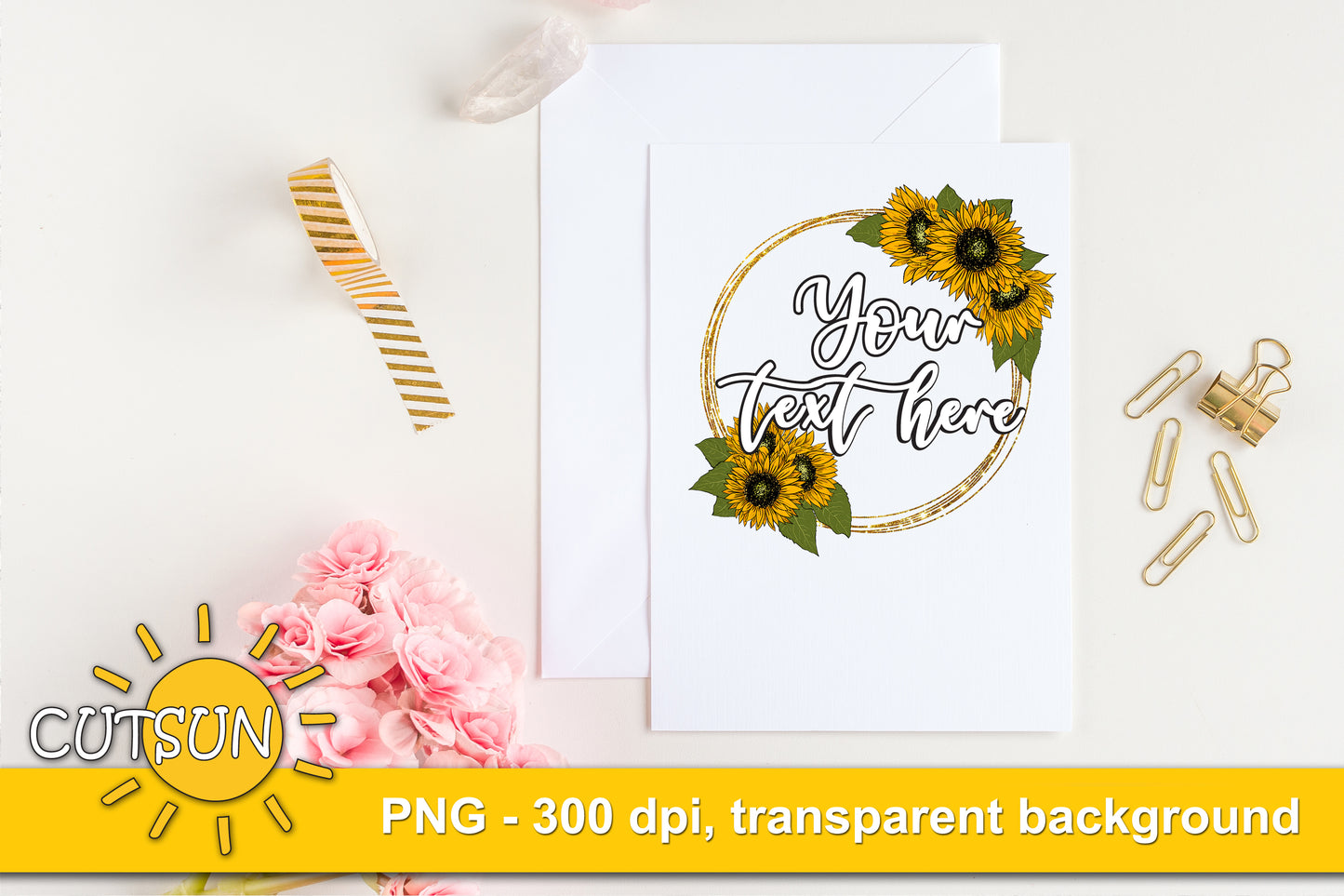 Sunflowers Background sublimation bundle