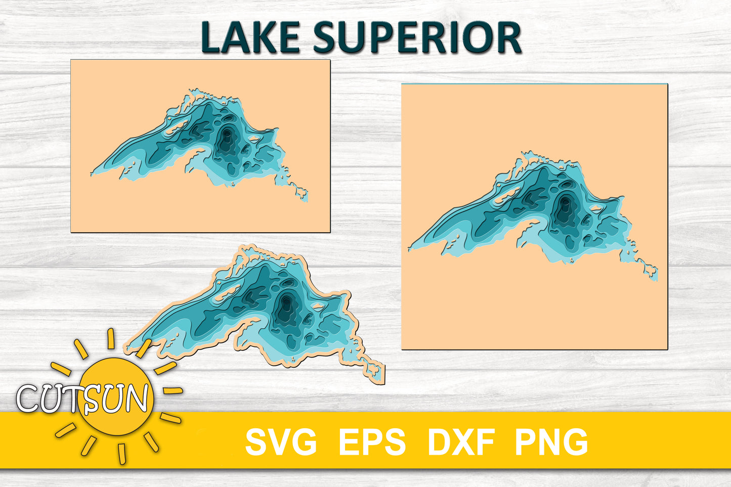 3D Layered Lake Superior Depth Map