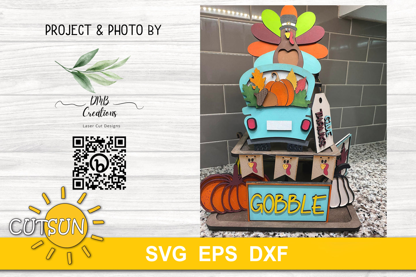 Thanksgiving Tiered Tray SVG