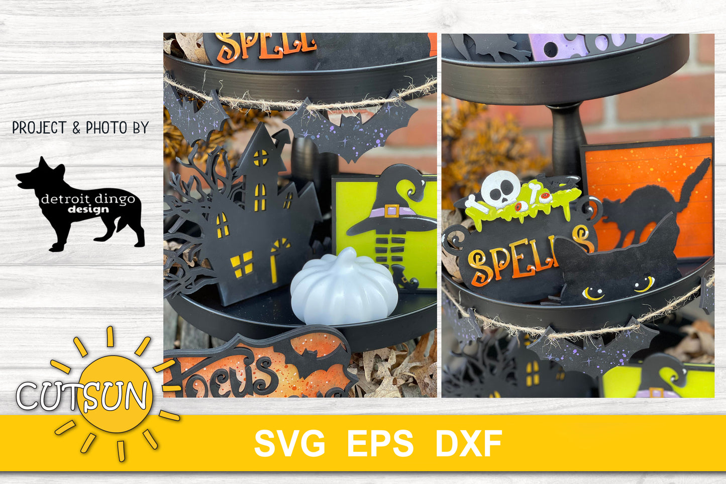 Halloween Tiered Tray SVG