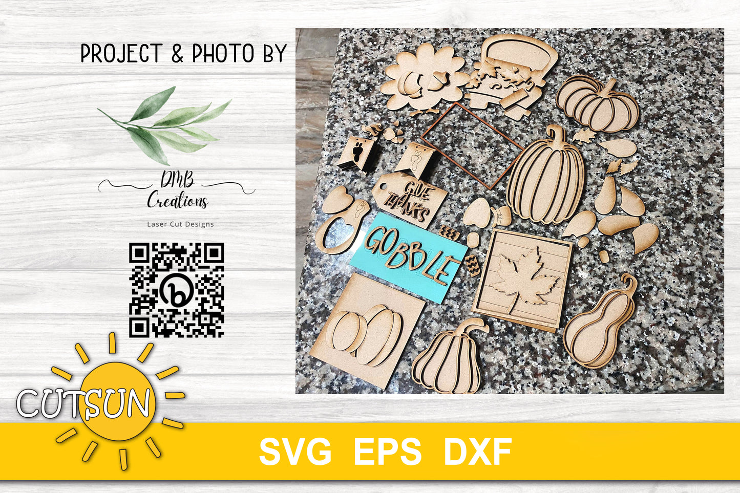 Thanksgiving Tiered Tray SVG