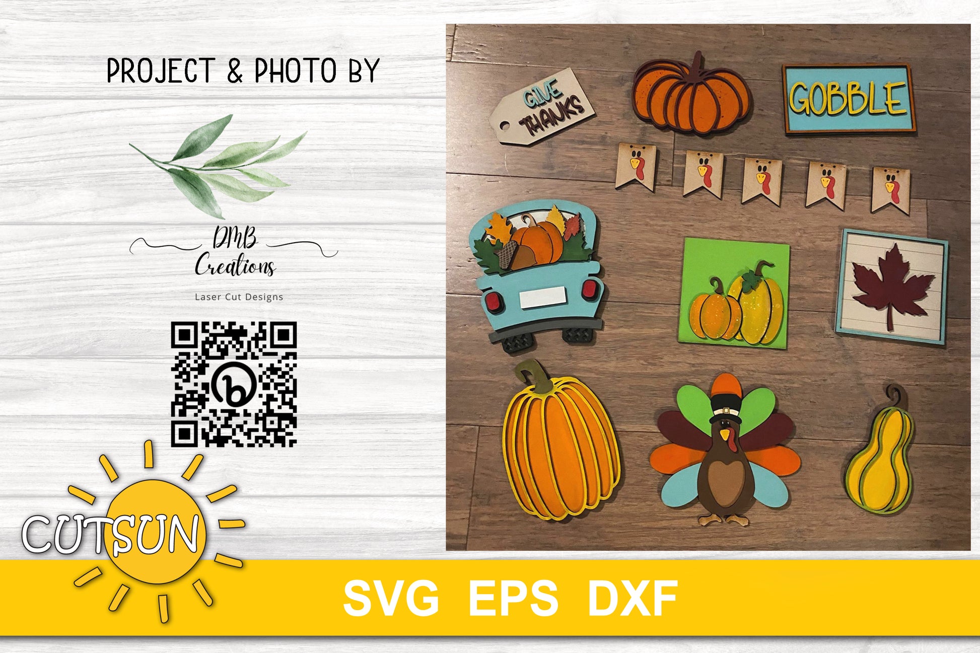 Thanksgiving Tiered Tray SVG