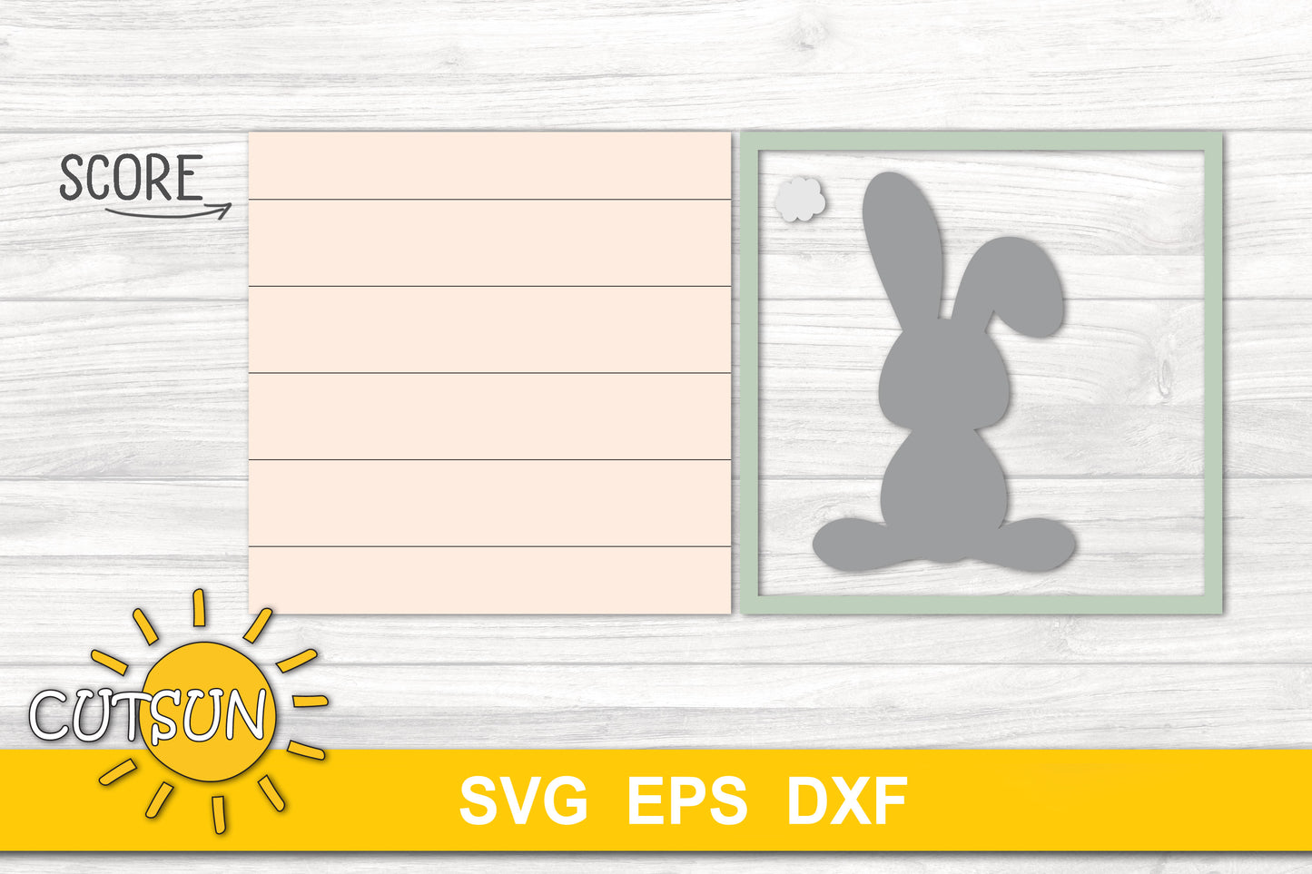 Easter Tiered Tray SVG | Easter Bunny Tier tray SVG