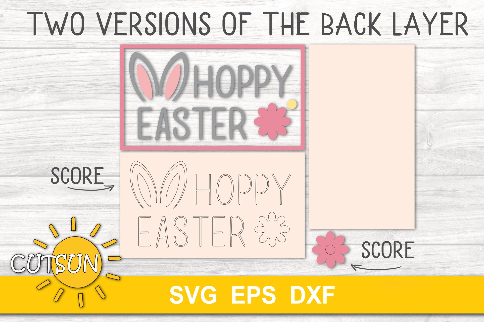 Easter Tiered Tray SVG | Easter Bunny Tier tray SVG