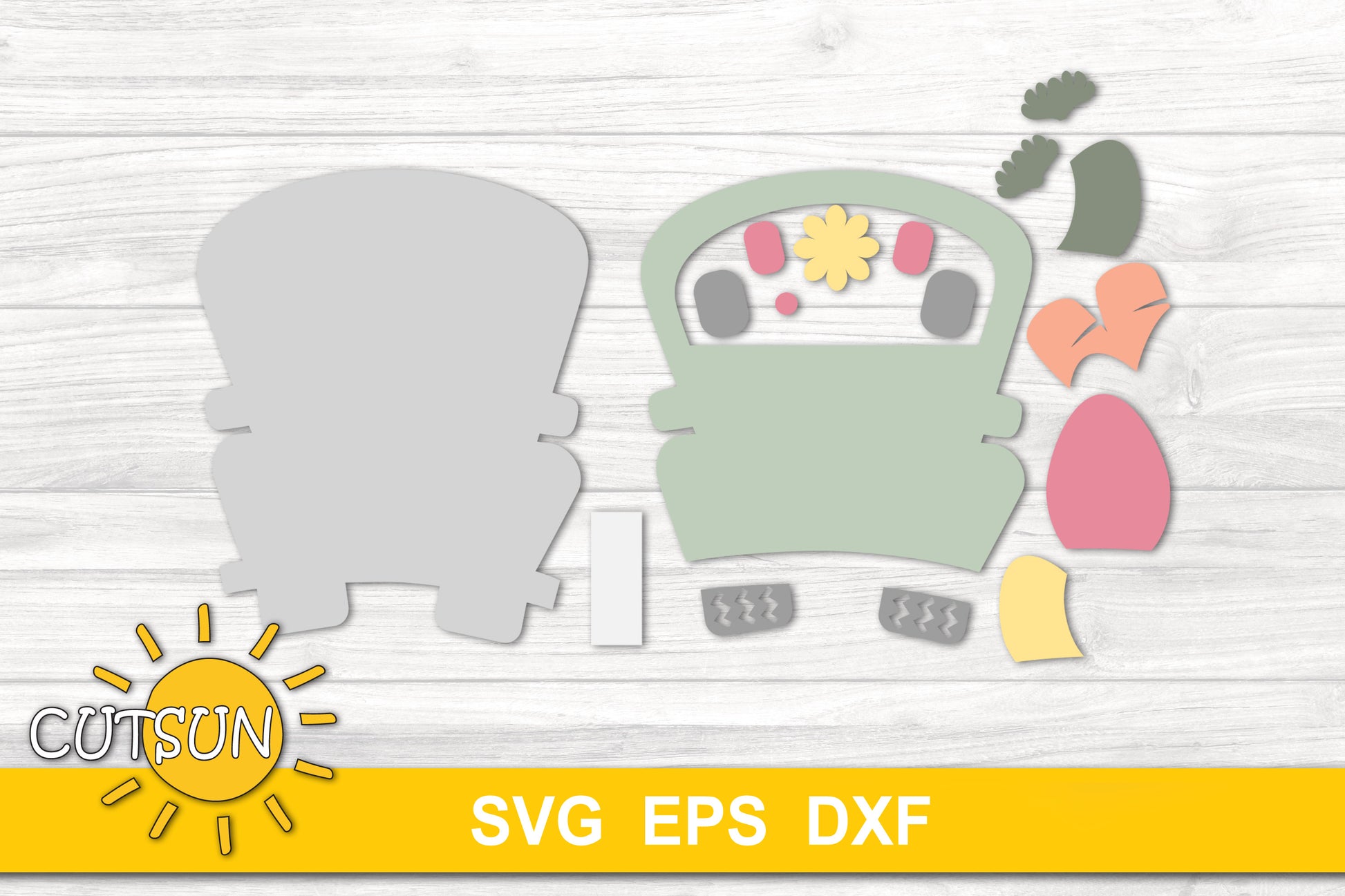 Easter Tiered Tray SVG | Easter Bunny Tier tray SVG