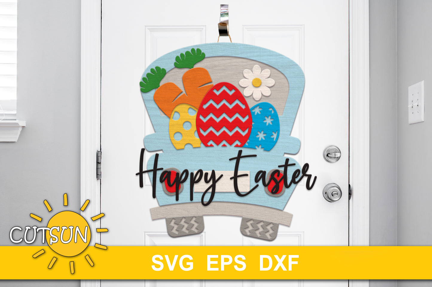 Easter Truck Door hanger SVG