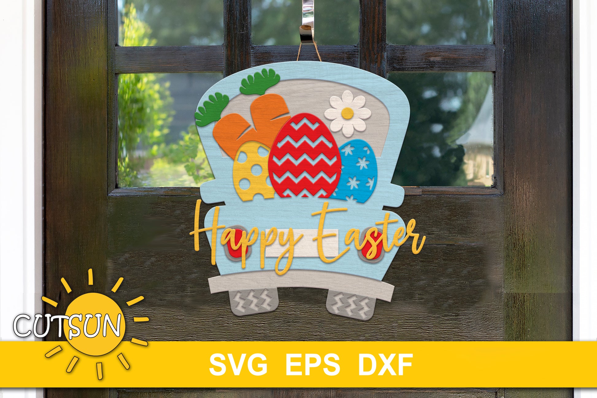 Easter Truck Door hanger SVG