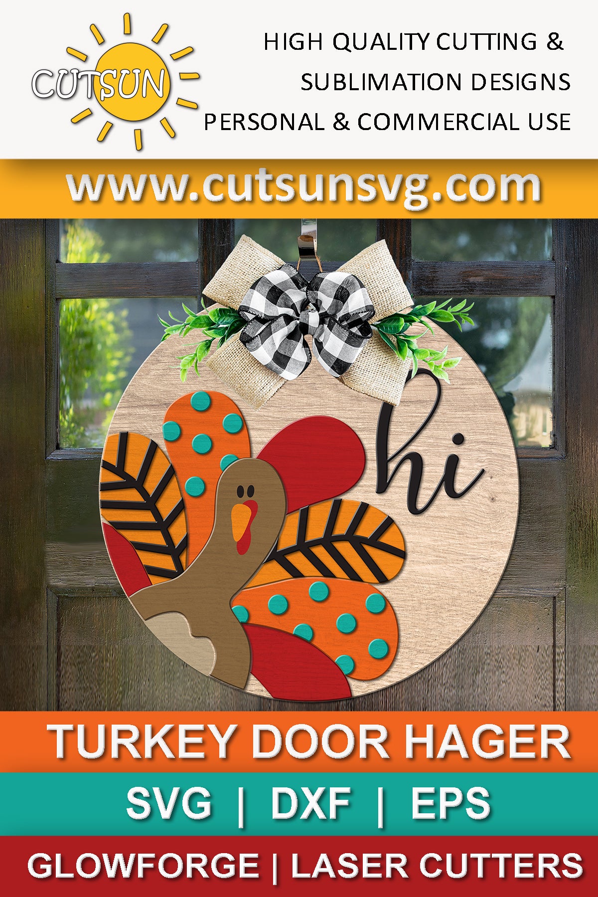 Thanksgiving door hanger SVG | Thanksgiving Welcome sign SVG