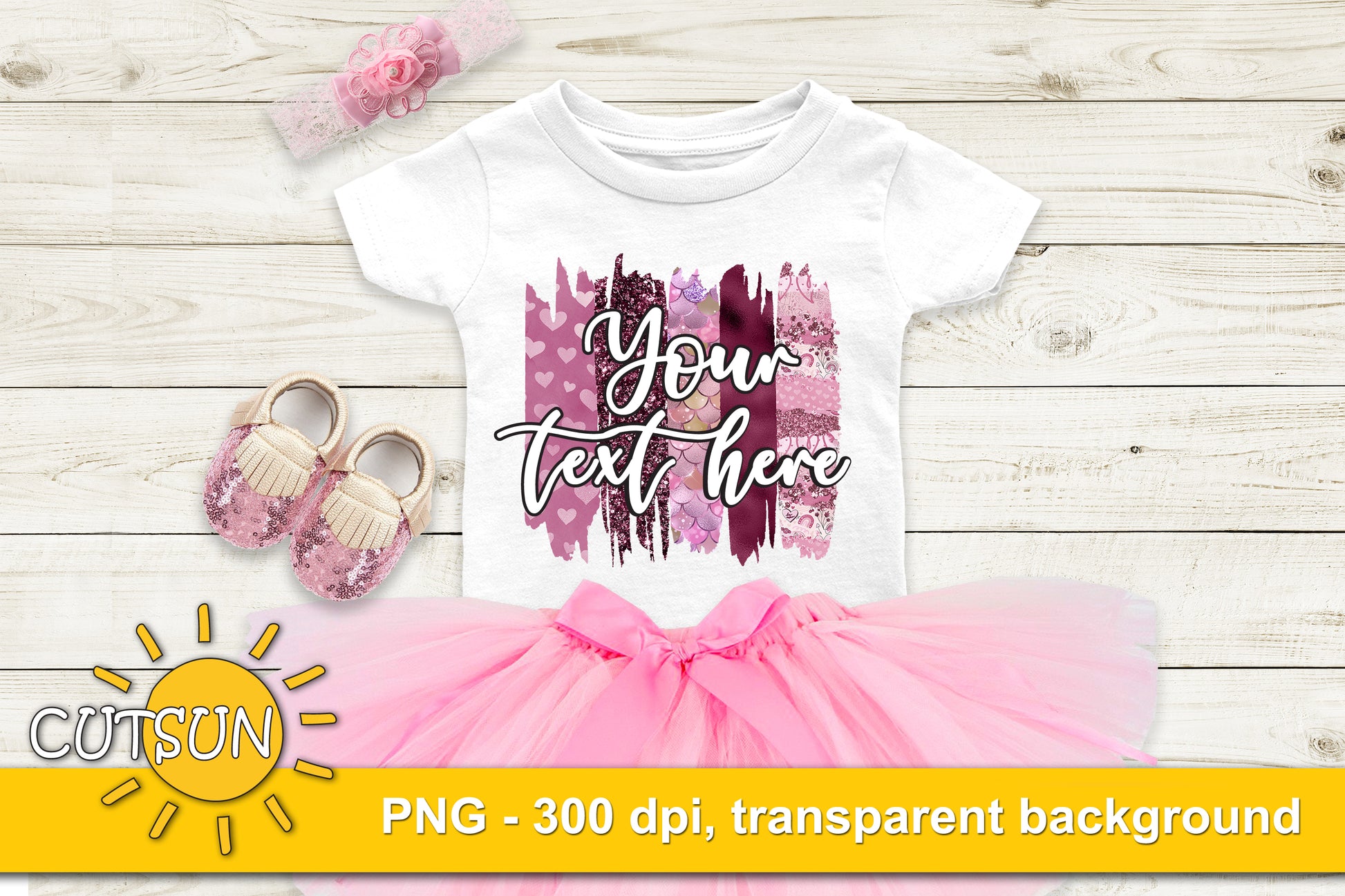 Valentine's day brushstrokes sublimation bundle