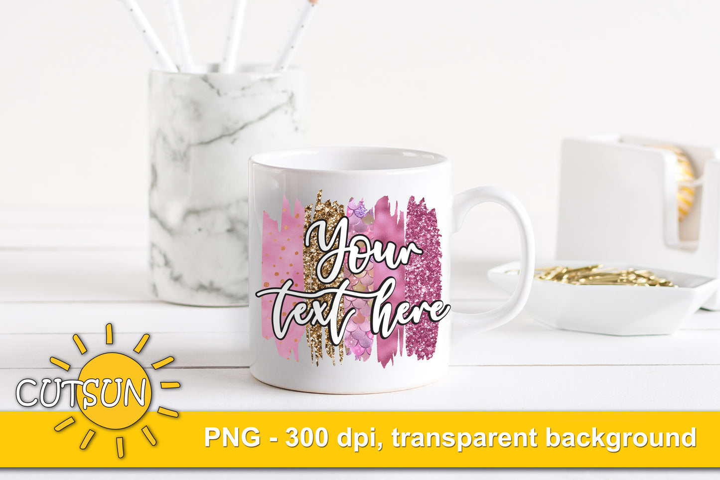 Valentine's day brushstrokes sublimation bundle
