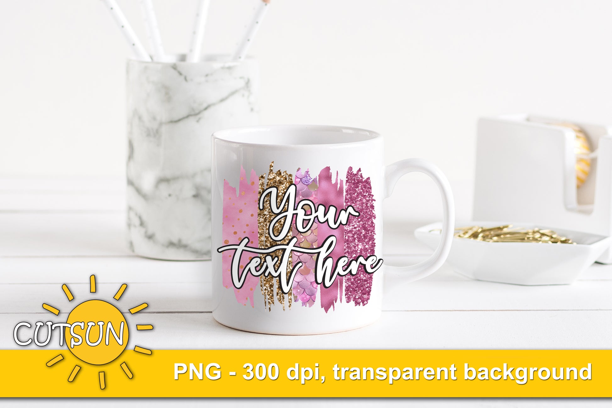 Valentine's day brushstrokes sublimation bundle