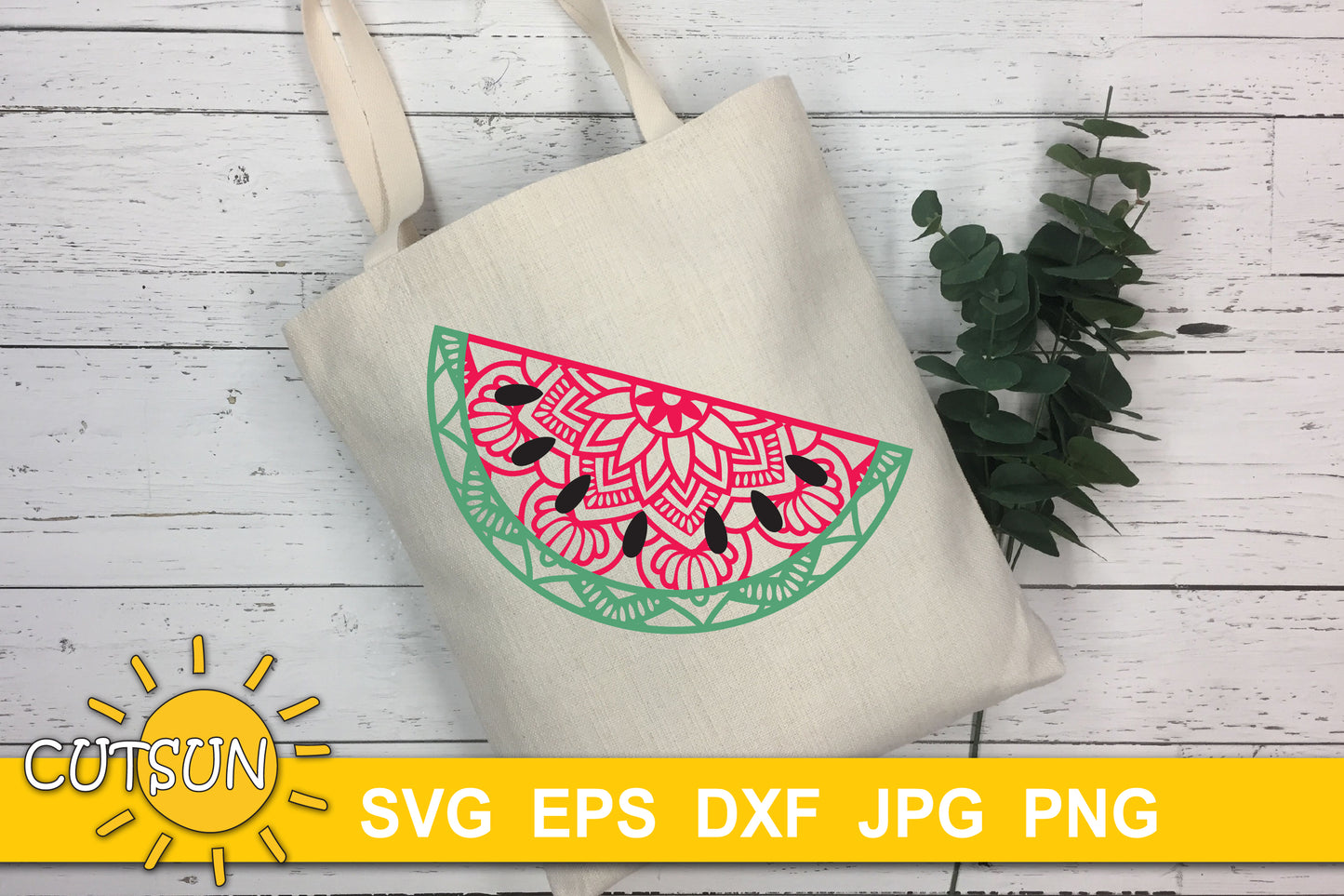 Mandala Watermelon SVG