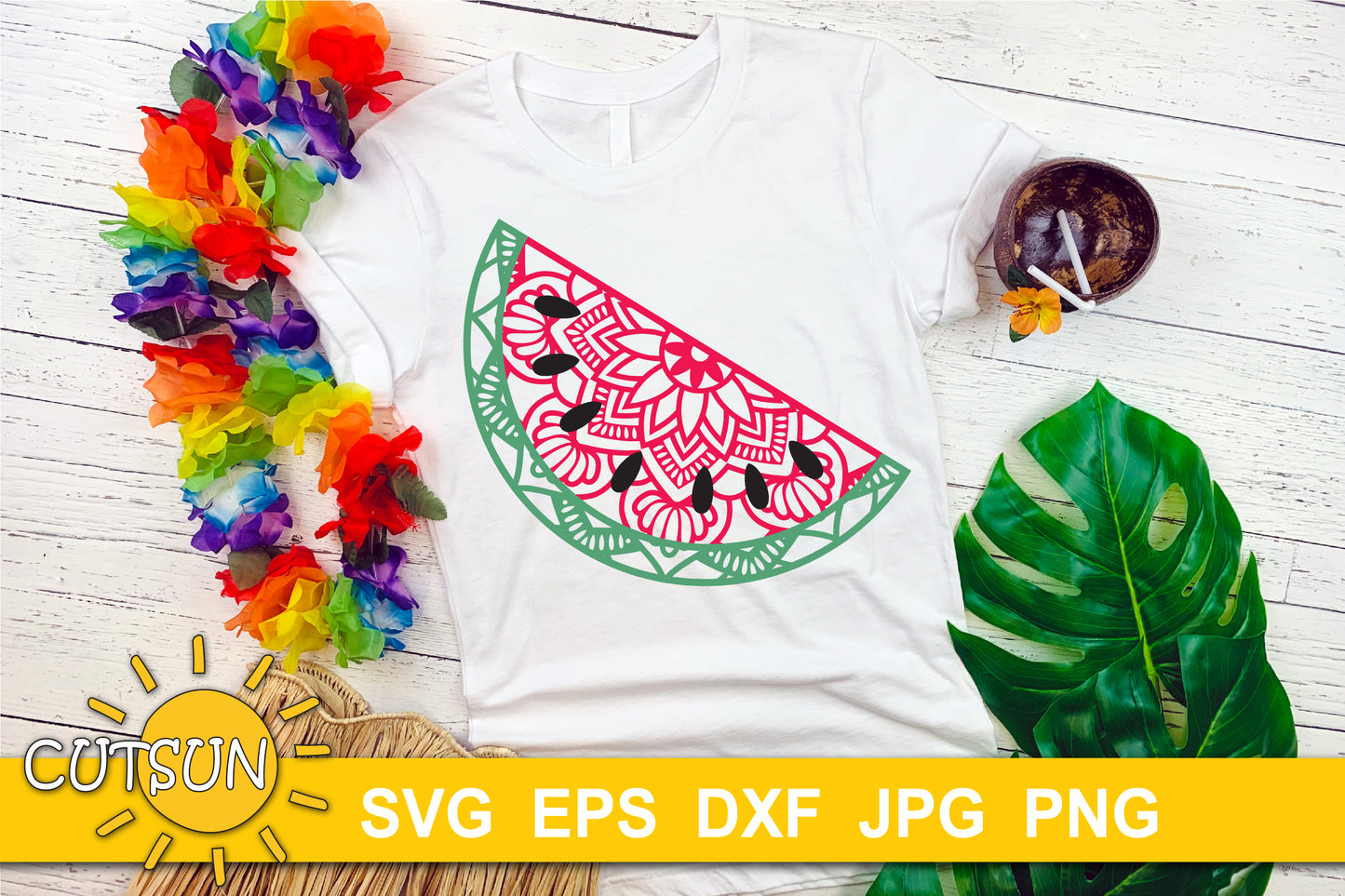 Mandala Watermelon SVG