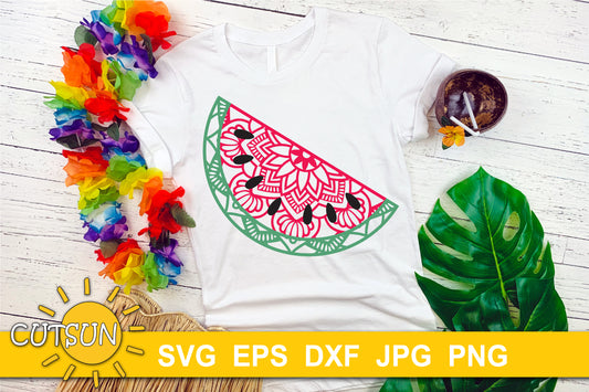 Mandala Watermelon SVG